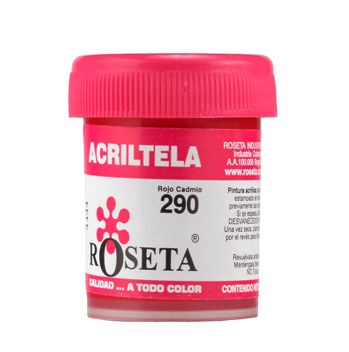 Acritela roseta rojo cadmio-2923 RJC