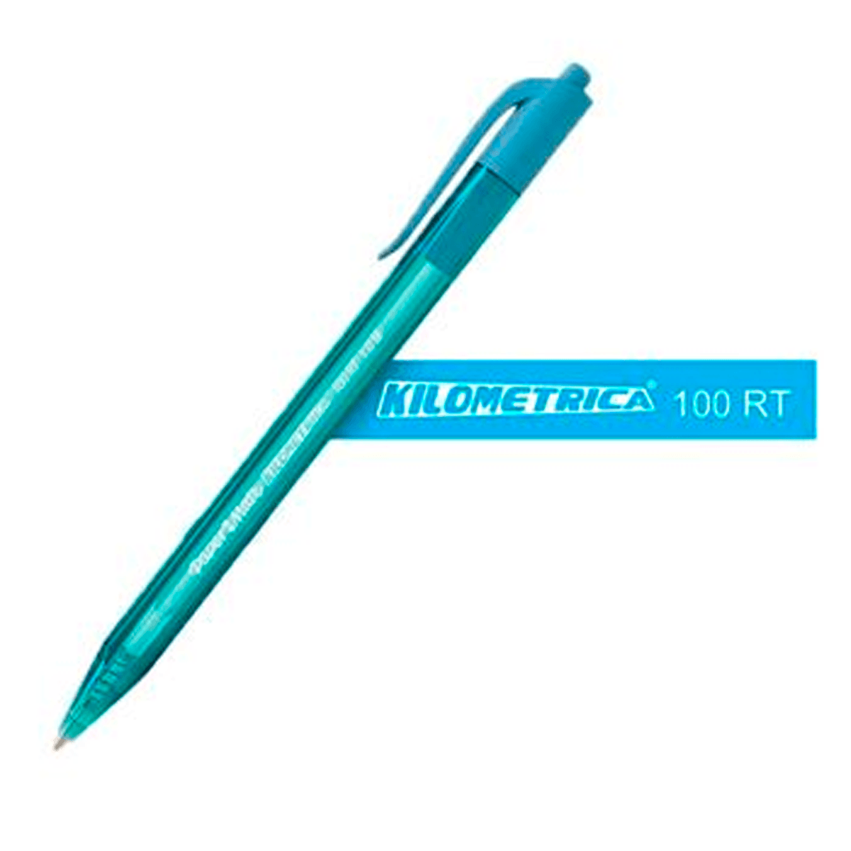 Esfero kilometrico 100rt turquesa x 12-1123TQ