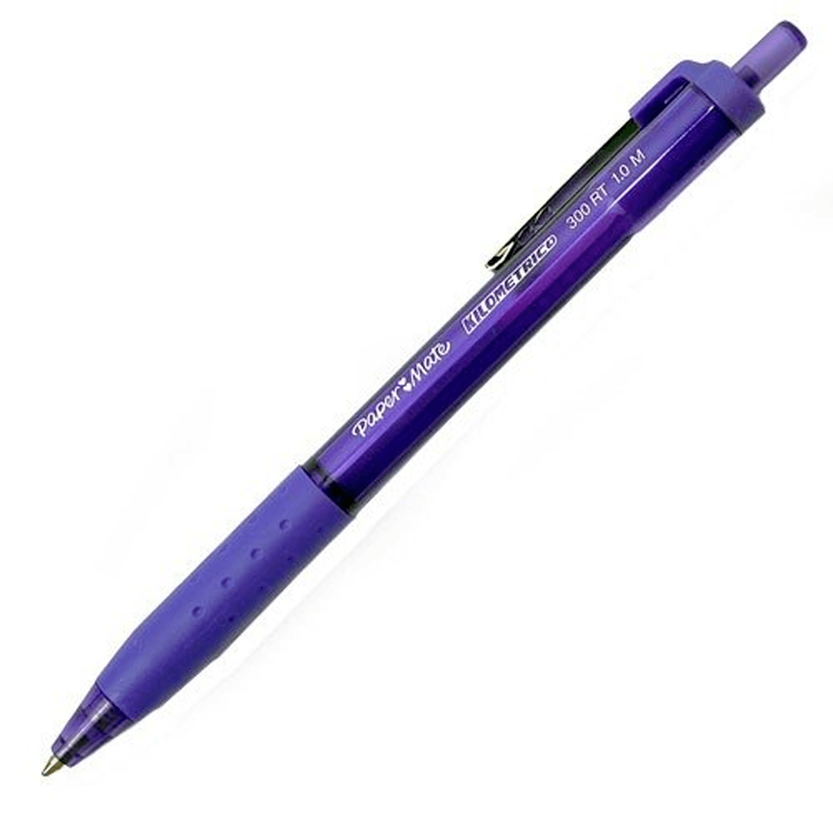 Esfero kilometrico 300rt morado x 12-1124MD