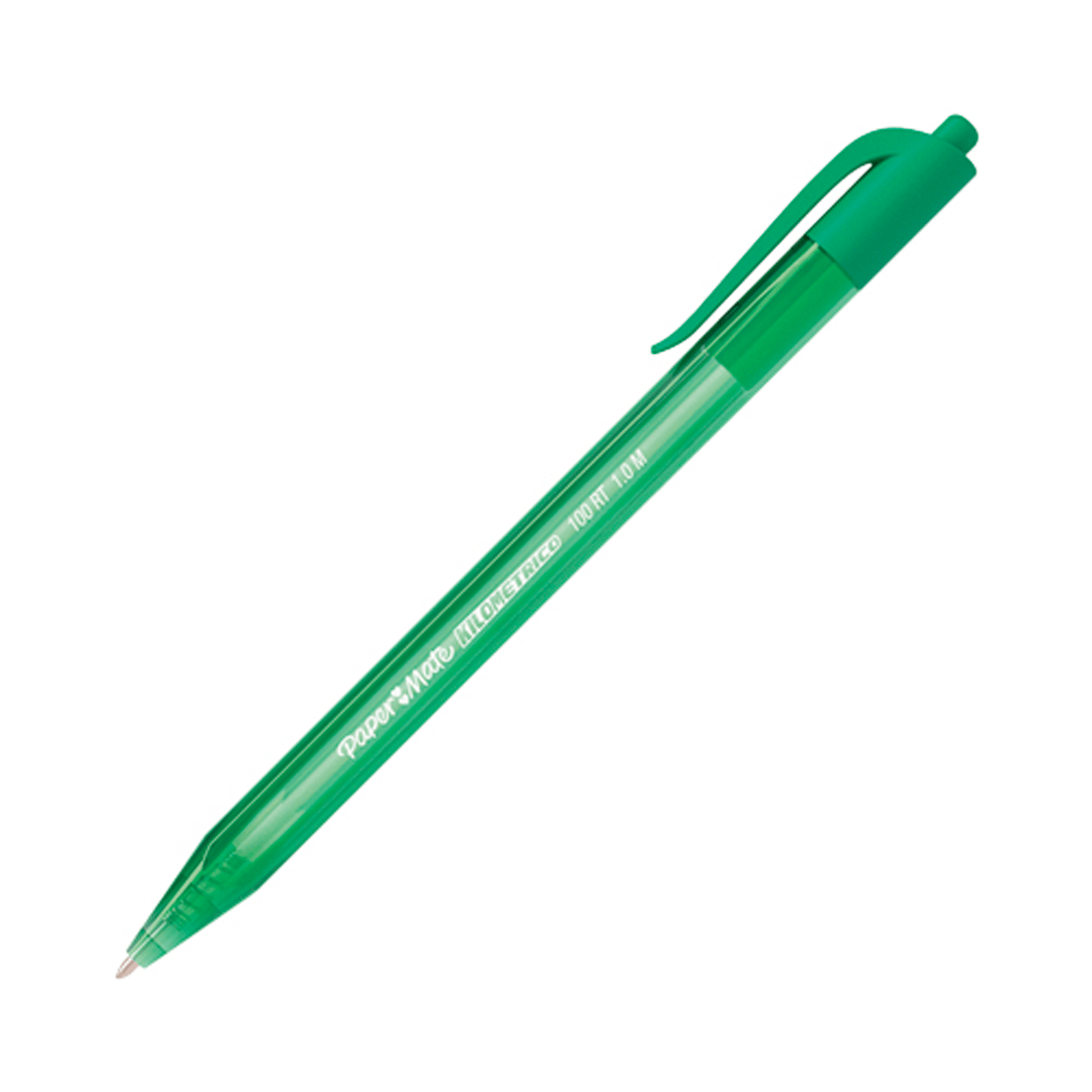 Esfero kilometrico 300rt verde lima x 12-1124VDL