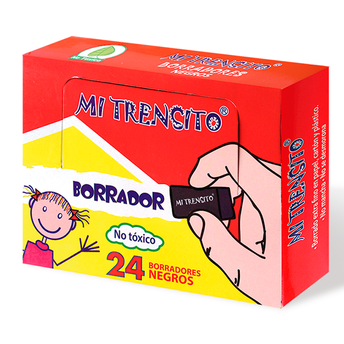 BORRADOR MIGA DE PAN NEGRO MI TRENSITO X24