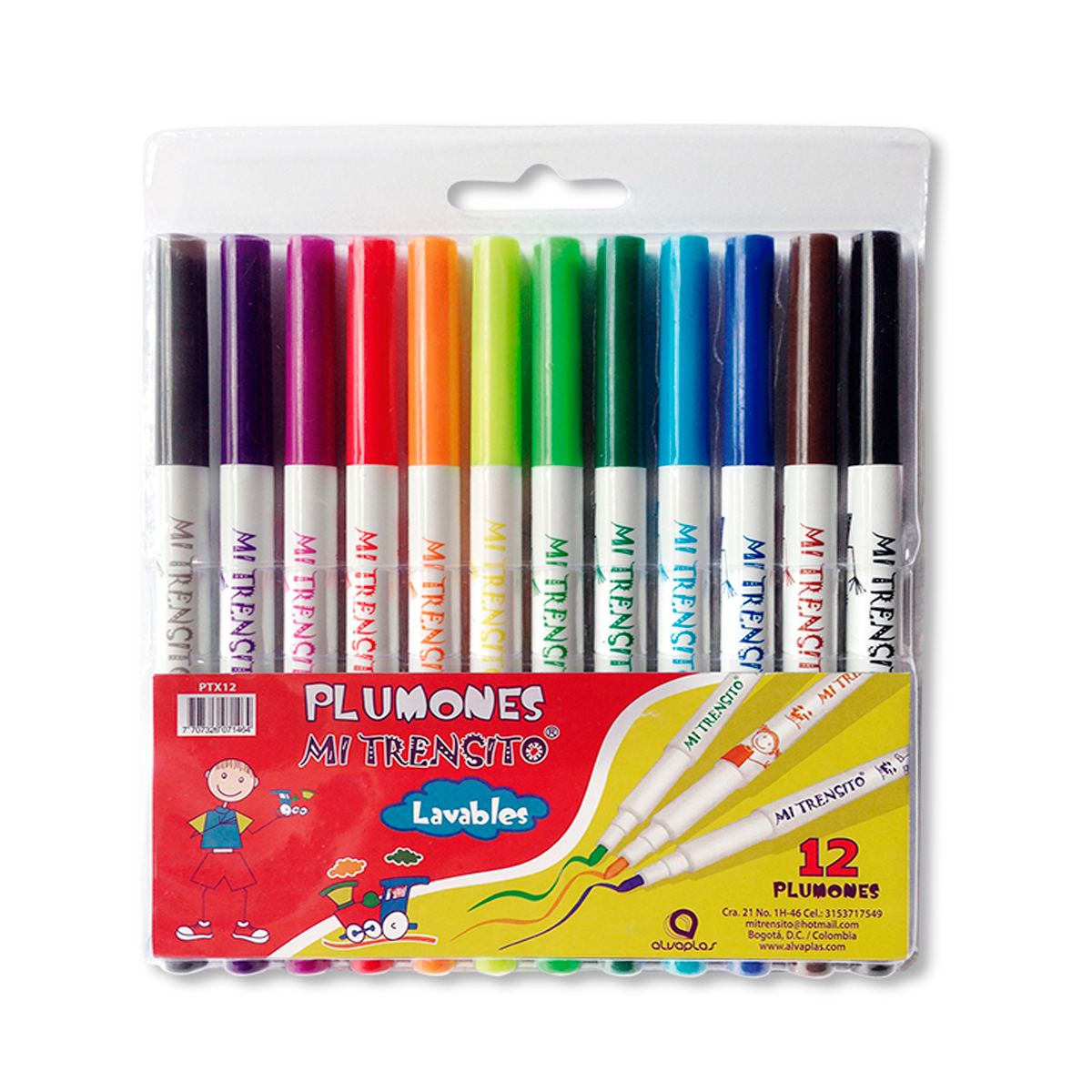 PLUMONES MI TRENSITO X12